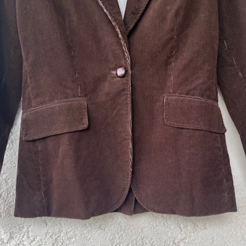 Vintage J. Crew Chocolate Brown Corduroy Blazer – new with tags - Picture 4 of 10